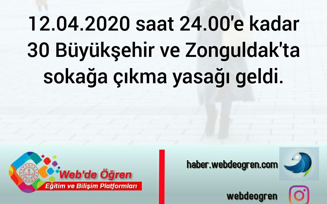 31 İl İçin Haftasonu Sokağa Çıkma Yasağı Kararı Verildi.