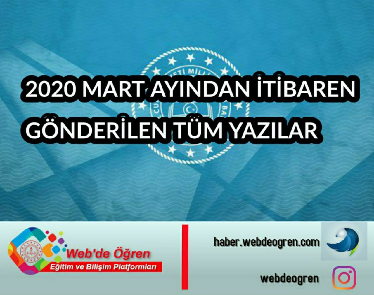 Meb’in 2020 Mart-Nisan Ayında Gönderdiği Önemli Yazı Arşivi