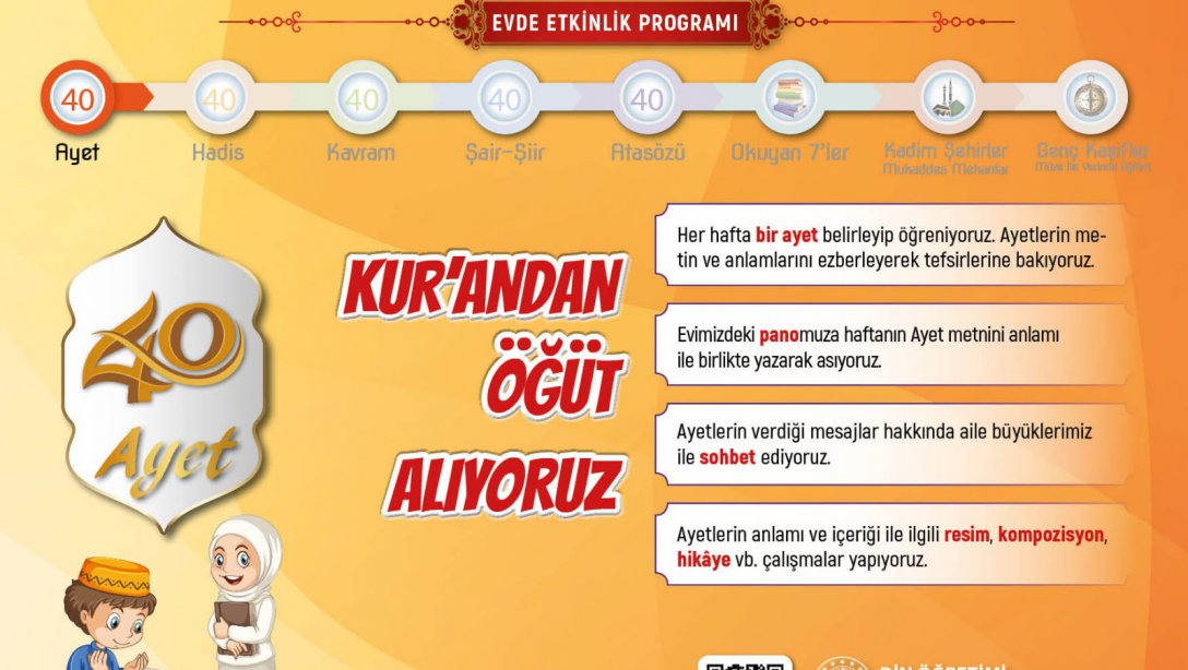 Din Öğretimi Genel Müdürlüğünden Evde Etkinlik Programı