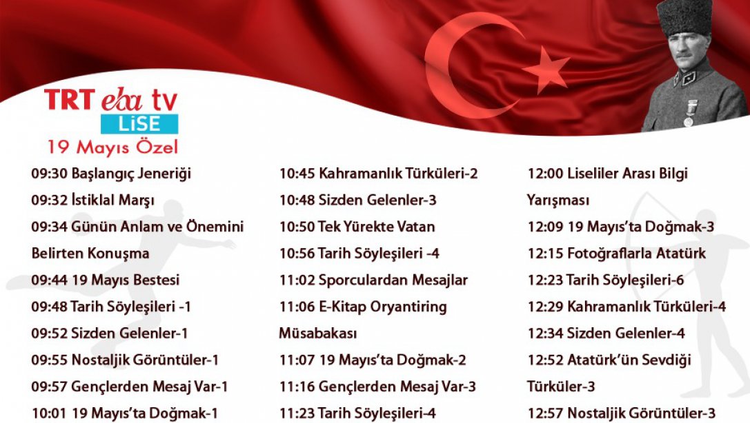 19 Mayıs Özel Yayın Akışı