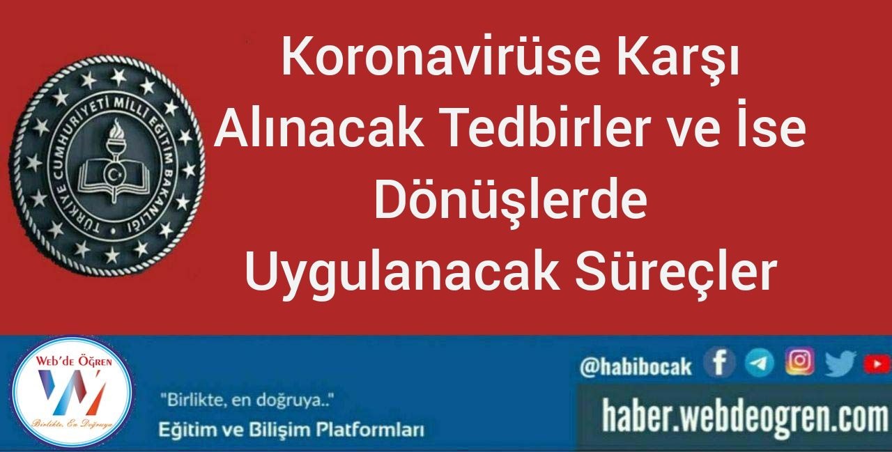 Koronavirüse Karşı Alınacak Ek Tedbirler ve Vakalarda İşe Dönüşler