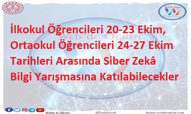İlkokul ve Ortaokul Öğrencilerine Siber Zekâ Bilgi Yarışması