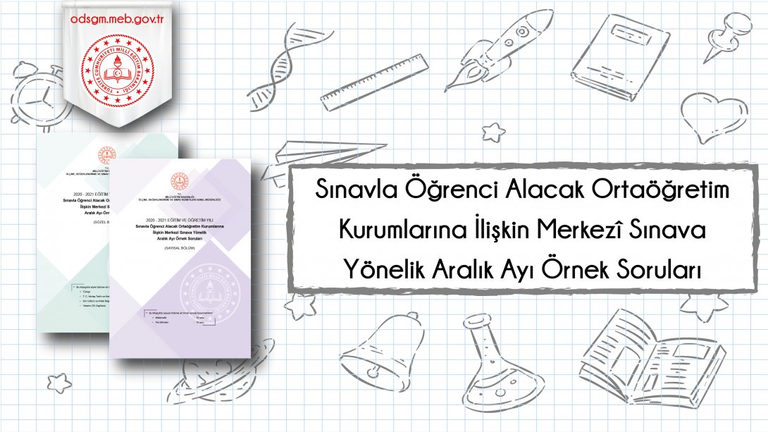 2020 LGS Aralık Ayı Örnek Soruları Yayımlandı.