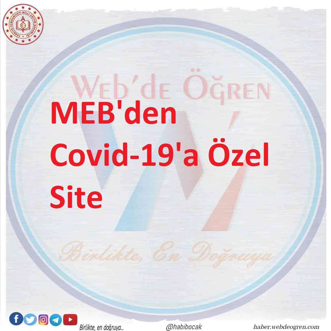 MEB’den Covid-19’a Özel Site