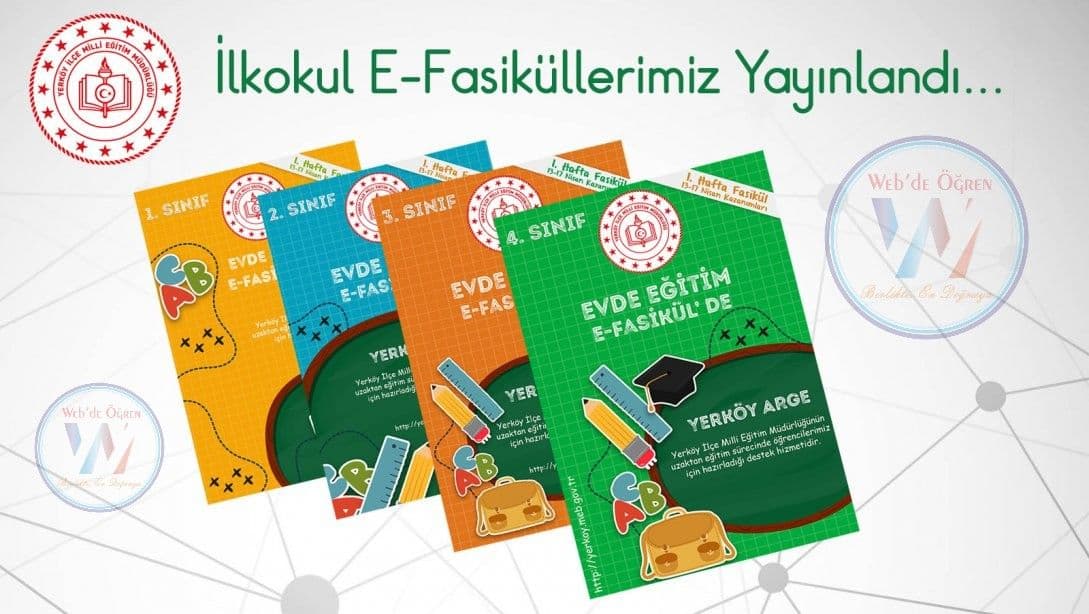 Yerköy İlçe Milli Eğitim Müdürlüğü İlkokul Öğrencilerine Yönelik Haftalık e-fasiküller Yayınladı.