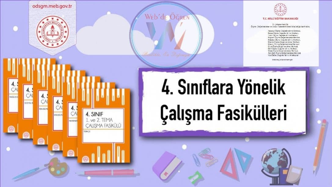 4. Sınıf Düzeyinde 1 ve 2. Ünite Çalışma Fasikülleri Yayımlandı.