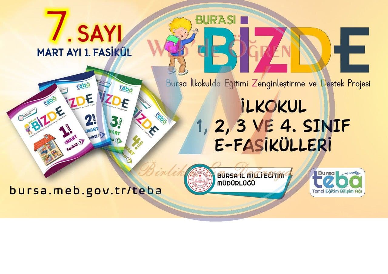 Bursa İl Milli Eğitim Müdürlüğü İlkokul Öğrencileri İçin “Burası BİZDE” e-fasikülleri Yayınladı.
