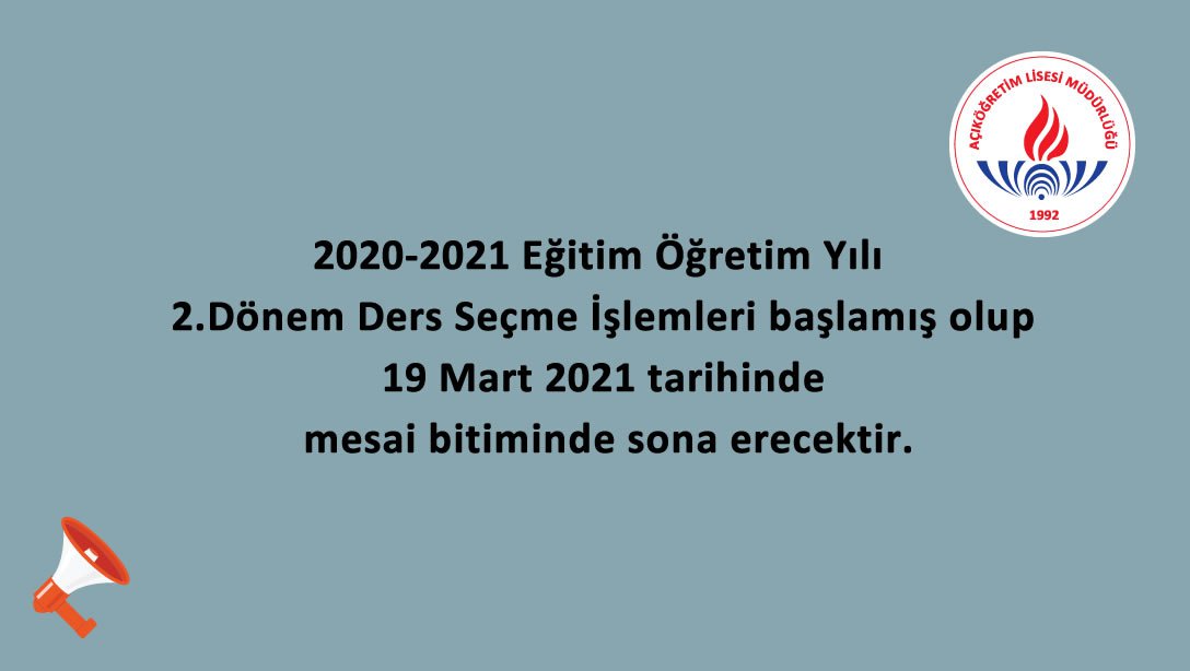 Açıköğretim Lisesi Öğrencilerimizin Dikkatine
