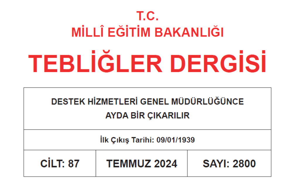 2024 Temmuz Ayı Tebliğler Dergisi Yayımlandı 11.07.2024