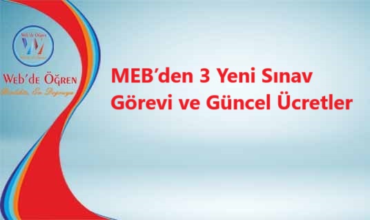 MEB’den 3 Yeni Sınav Görevi ve Güncel Ücretler